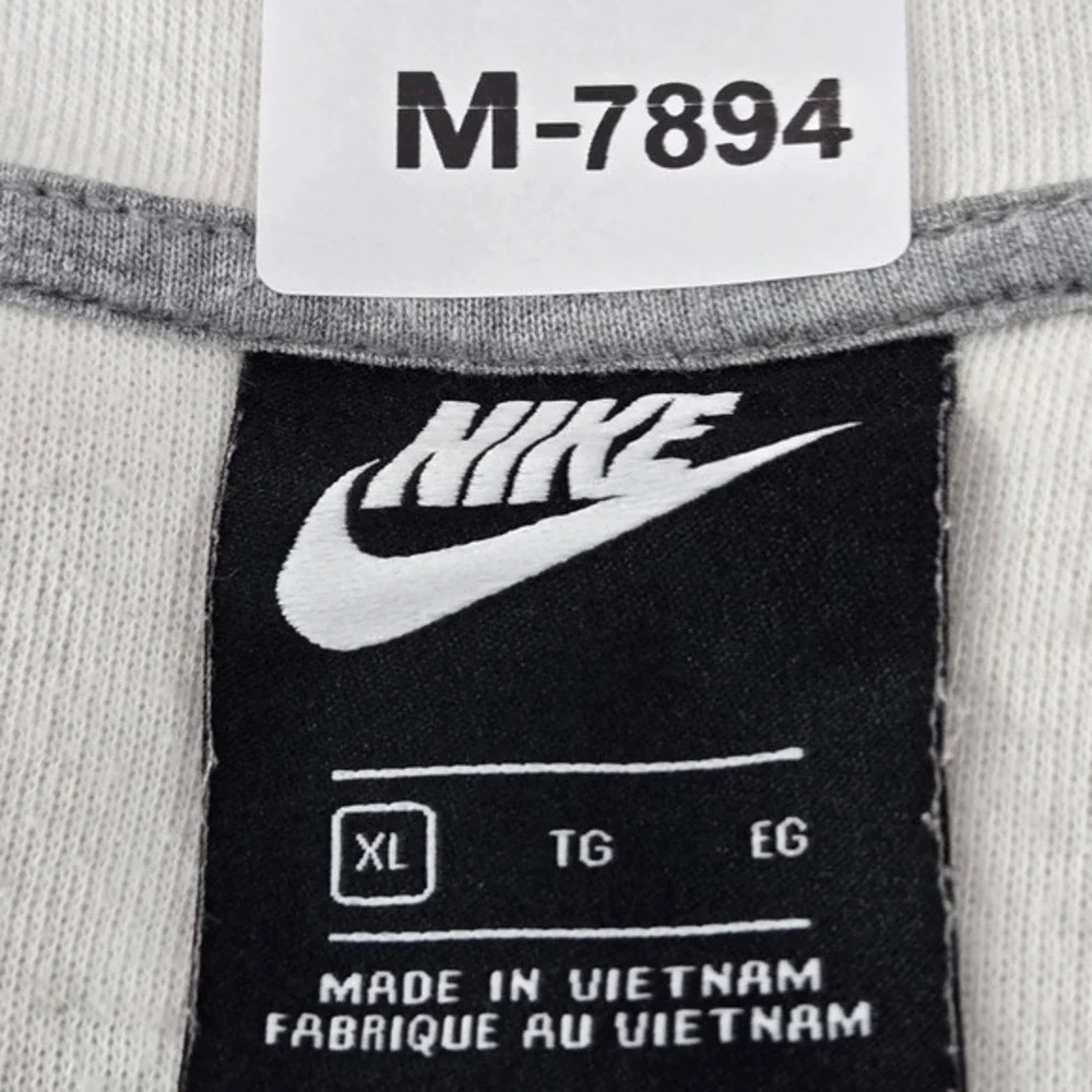 Nike Women‎  Hoodie XL White Colorblock Swoosh AR6215-133 Logo Zipper READ